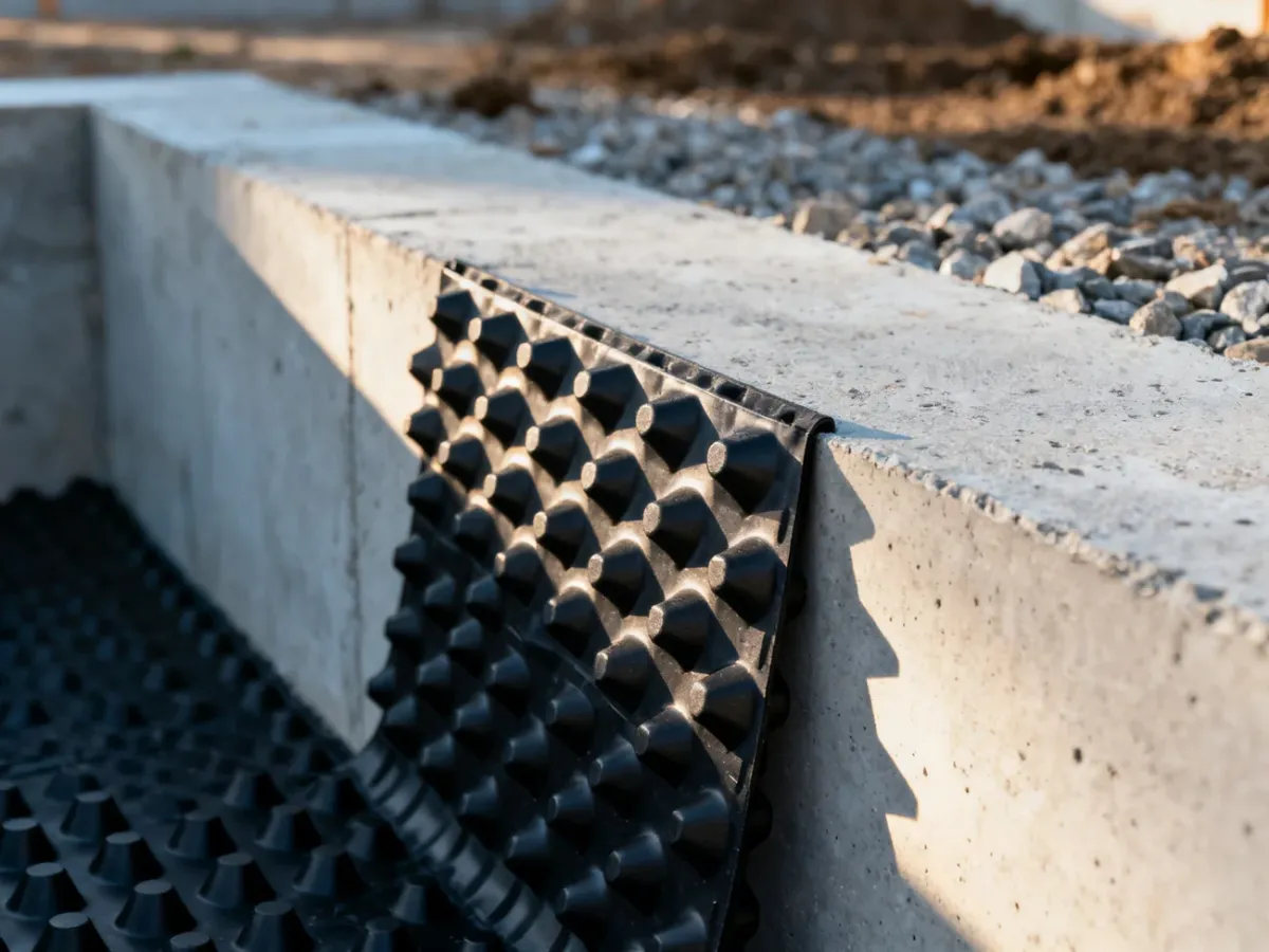 Po co stosuje się folię kubełkową na fundament?